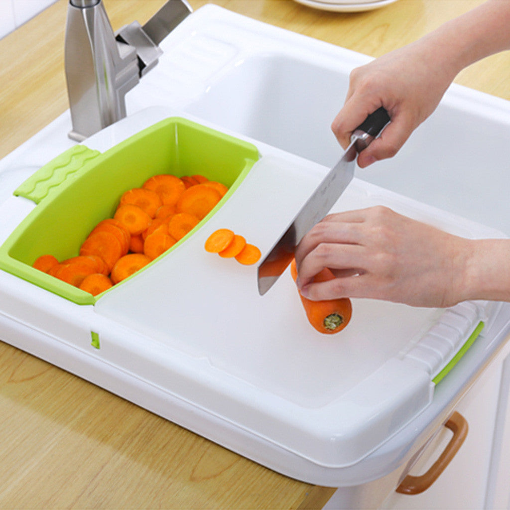 Best Kitchen Drain Cutting Board – 3-in-1 Prep Tool