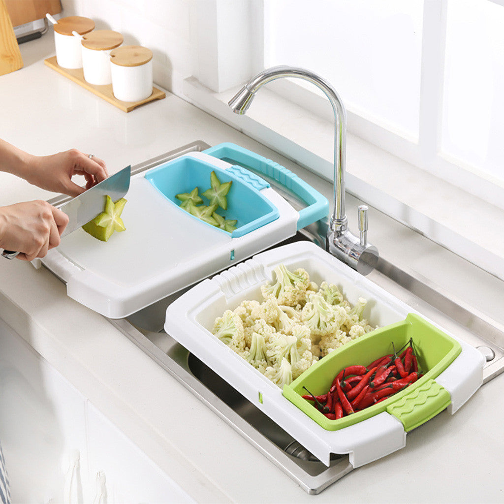 Best Kitchen Drain Cutting Board – 3-in-1 Prep Tool