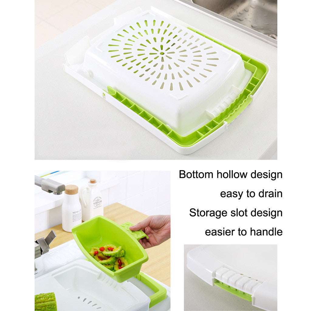 Best Kitchen Drain Cutting Board – 3-in-1 Prep Tool