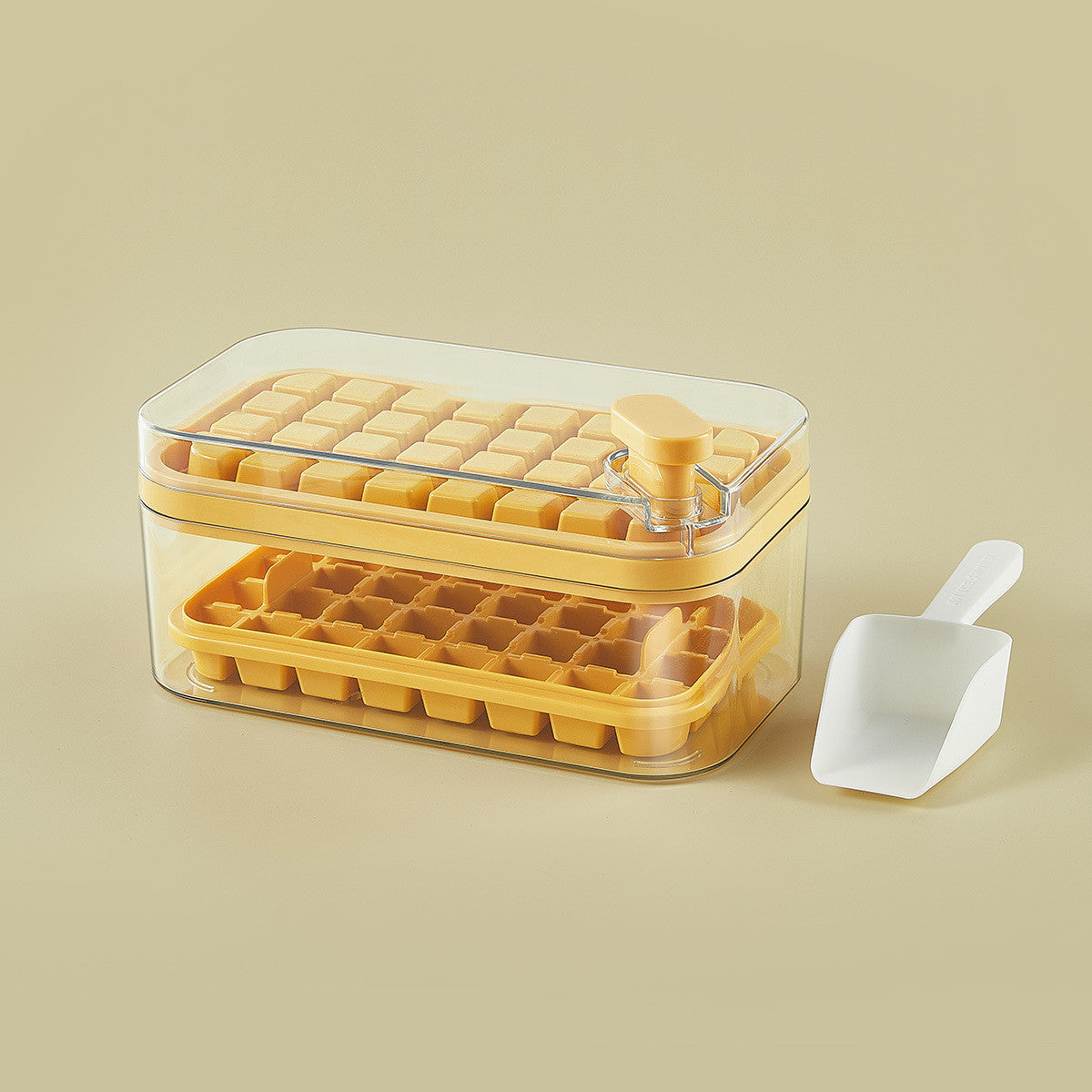 One-Button Press Ice Cube Maker with Storage Bin | Kichlit