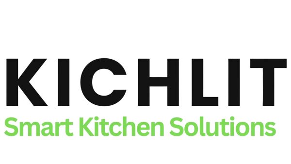 Kichlit logo for smart kitchen solutions on a white background